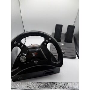 Mad Catz Sony Playstation 1 Racing/Driving Steering Wheel w/ Shifter & Pedals